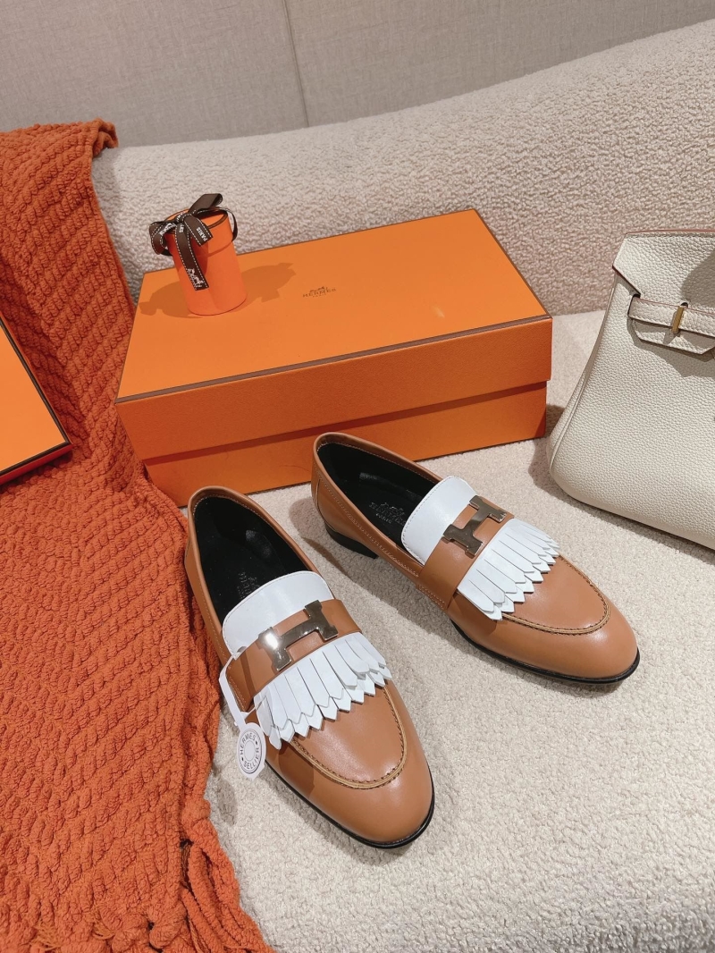 H**mes leather shoes